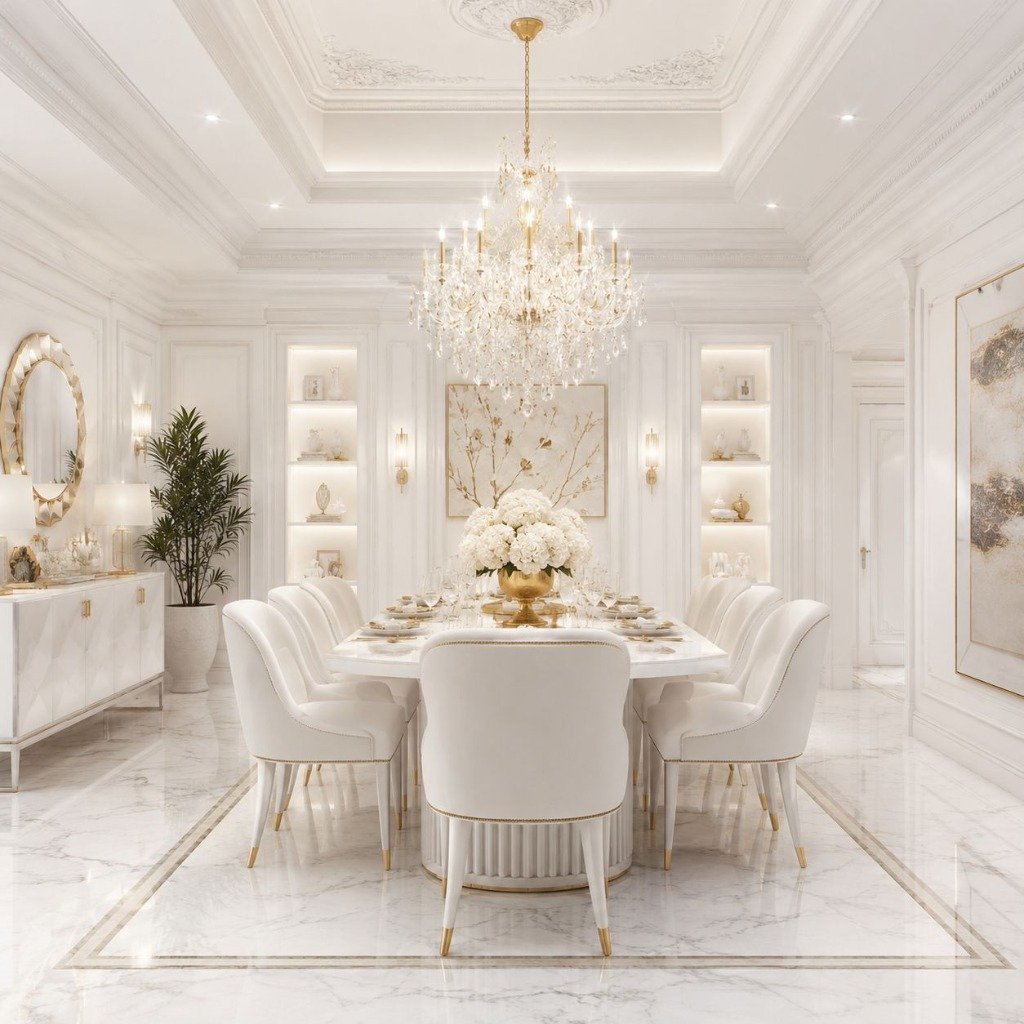 Royal Ivory & Crystal Dining Hall