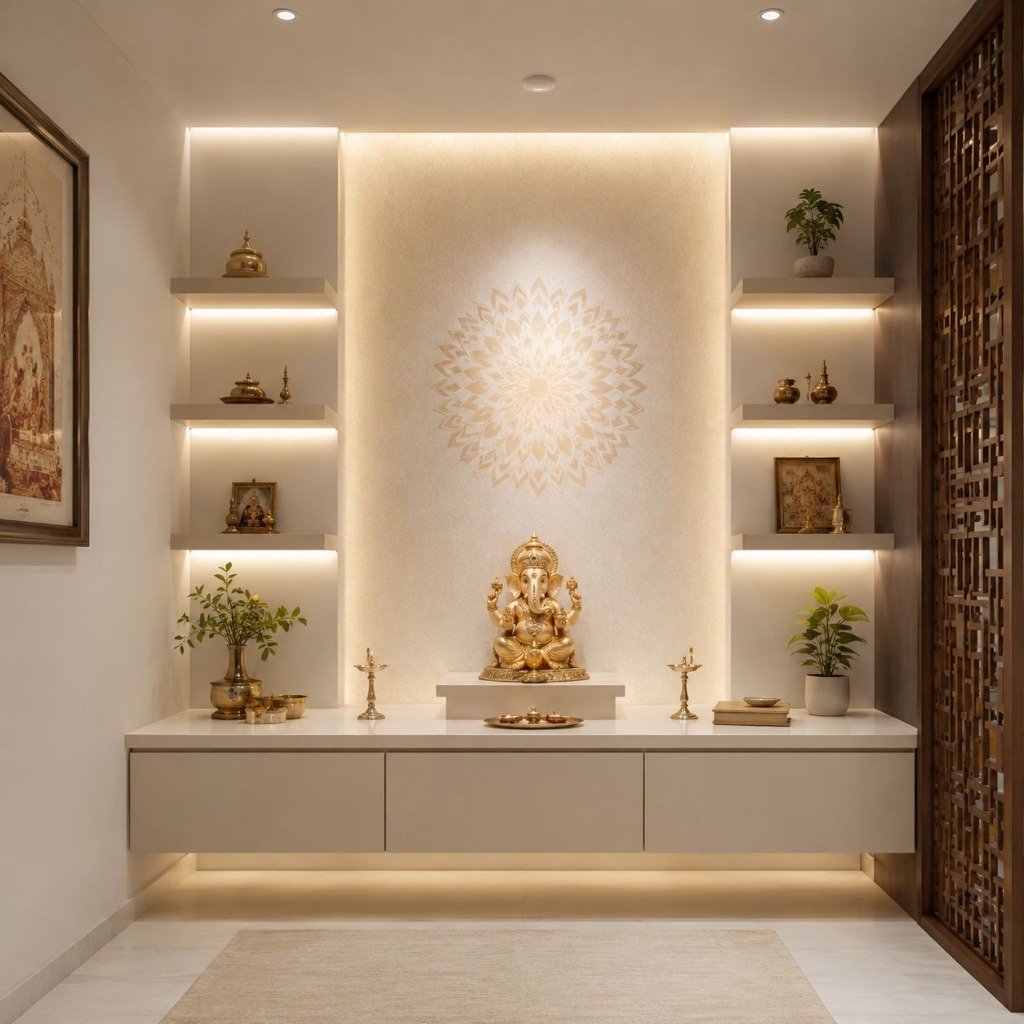 Minimalist Illumination & Mandala Mandir