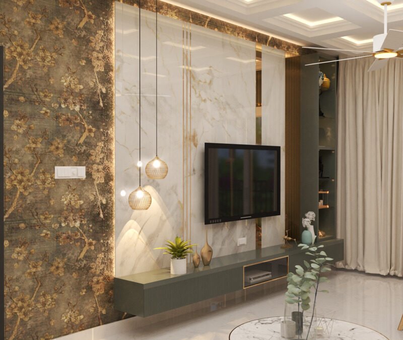 Mangalam Ecstasy- 4BHK -Living Interiors- DECFORT