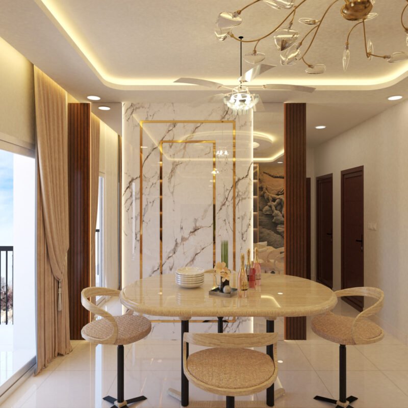 Shobha Lake Garden- Dining Interior-01-DECFORT