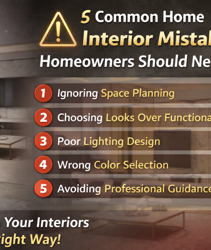 5 Common Home Interior Mistakes Homeowners Should Never Make 